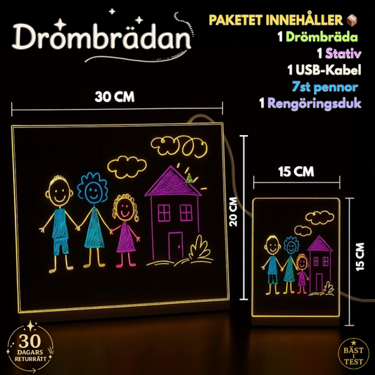 Drömbrädan™ LED-Ritbräda 🎨